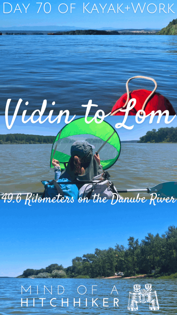 pin Danube kayak trip day 70 Vidin to Lom Bulgaria broken kayak sail