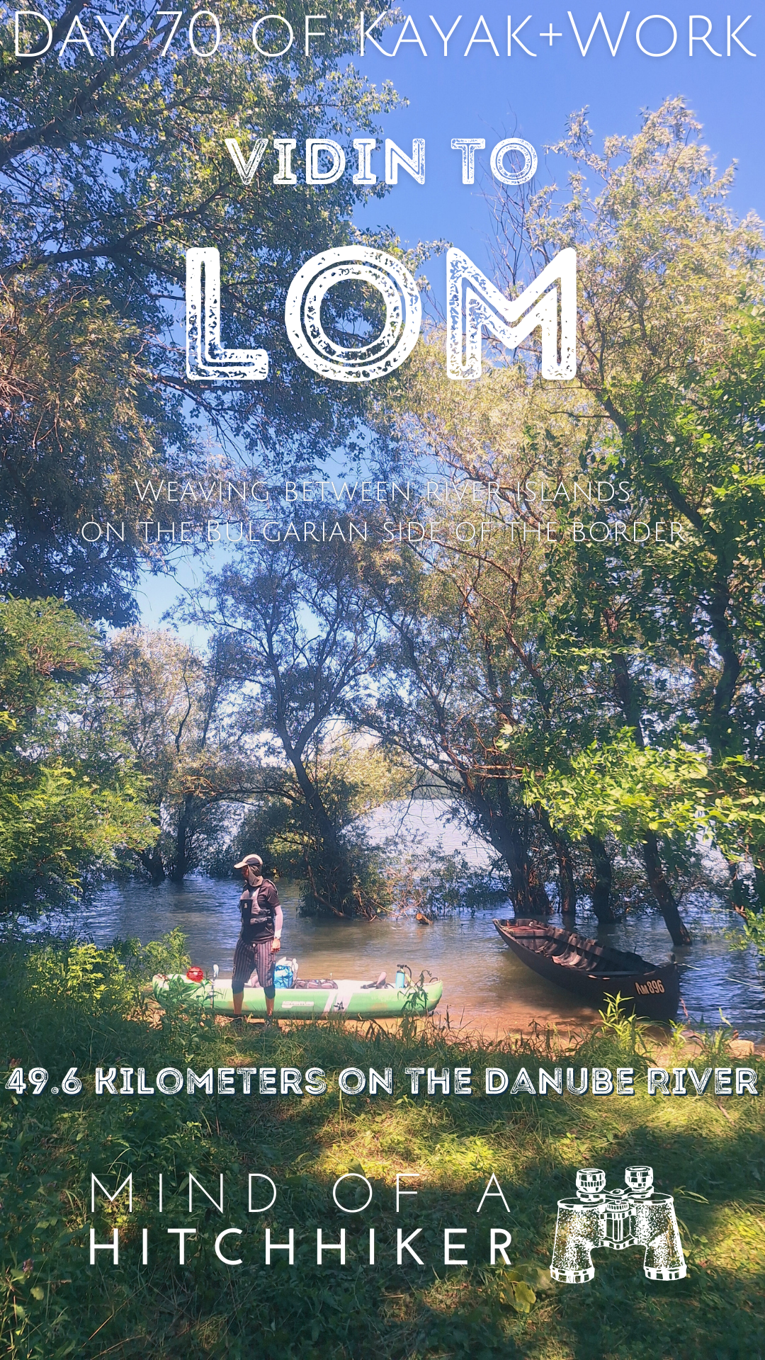 pin kayak trip day 70 landing spot forest Bulgaria Danube River Black Sea