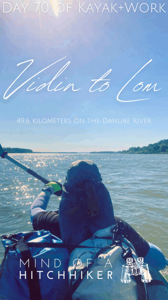 pin Iris Veldwijk kayaking Danube River Vidin Bulgaria to Lom