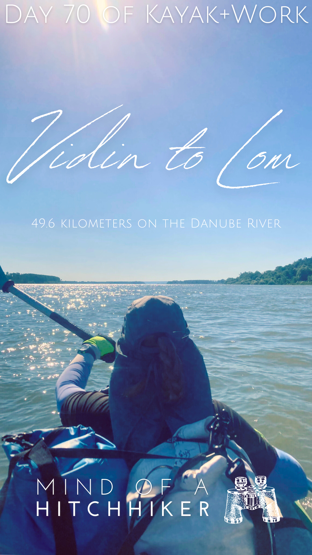 pin Iris Veldwijk kayaking Danube River Vidin Bulgaria to Lom