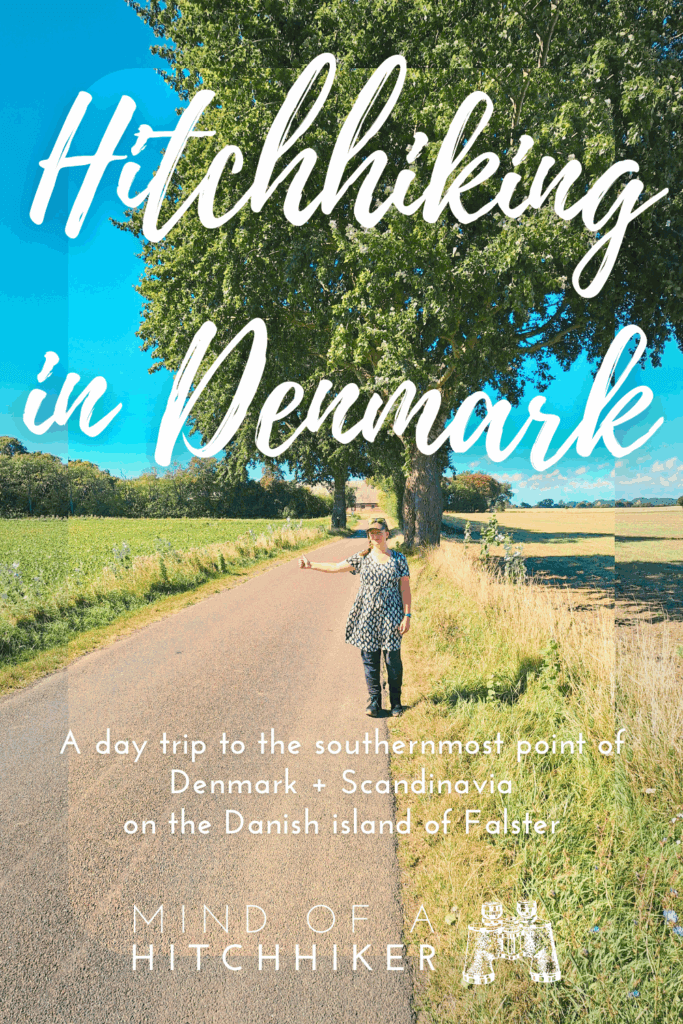 hitchhiking in Denmark Gedser Odde hiking Falster Nykobing Falster
