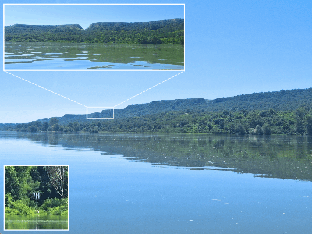711 kilometers to the Black Sea Danube kayaking Dolni Tsibar Kozloduy hill gap plateau mountain Bulgaria