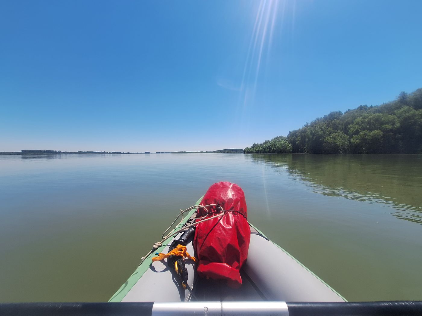 kayaking Kozloduy Danube branch alternative nuclear power plant island