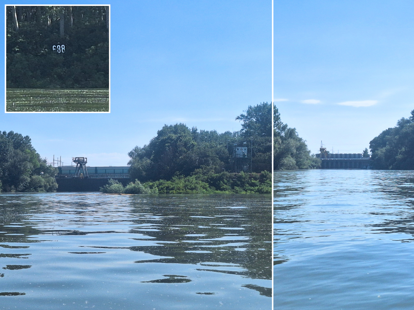 Kozloduy nuclear power plant water intake exit Danube River kilometer 688 to the Black Sea AEC