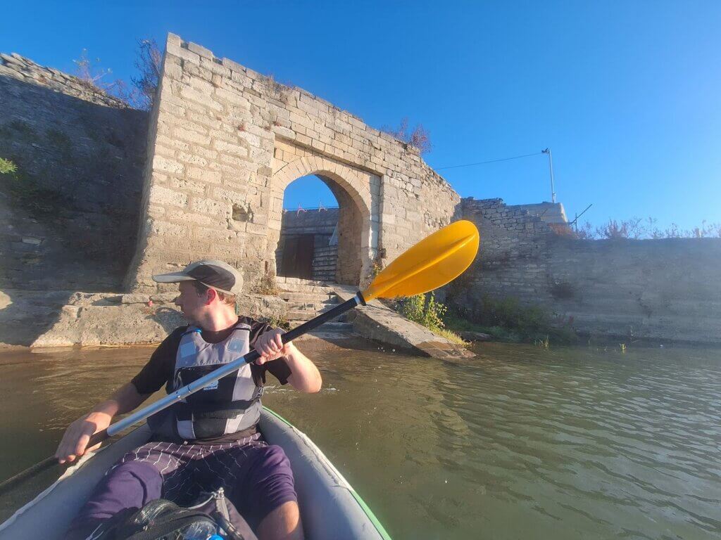 Jonas Top Kapia Ottoman gate fortified city of Vidin Baba Vida beach kayaking Zucchini to Lom Danube River