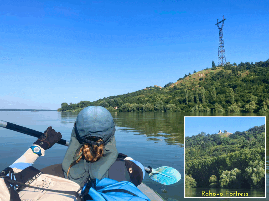 Iris Veldwijk kayaking Oryahovo Kamaka Rahovo fortress Danube River Bechet ferry crossing summer 2024 June