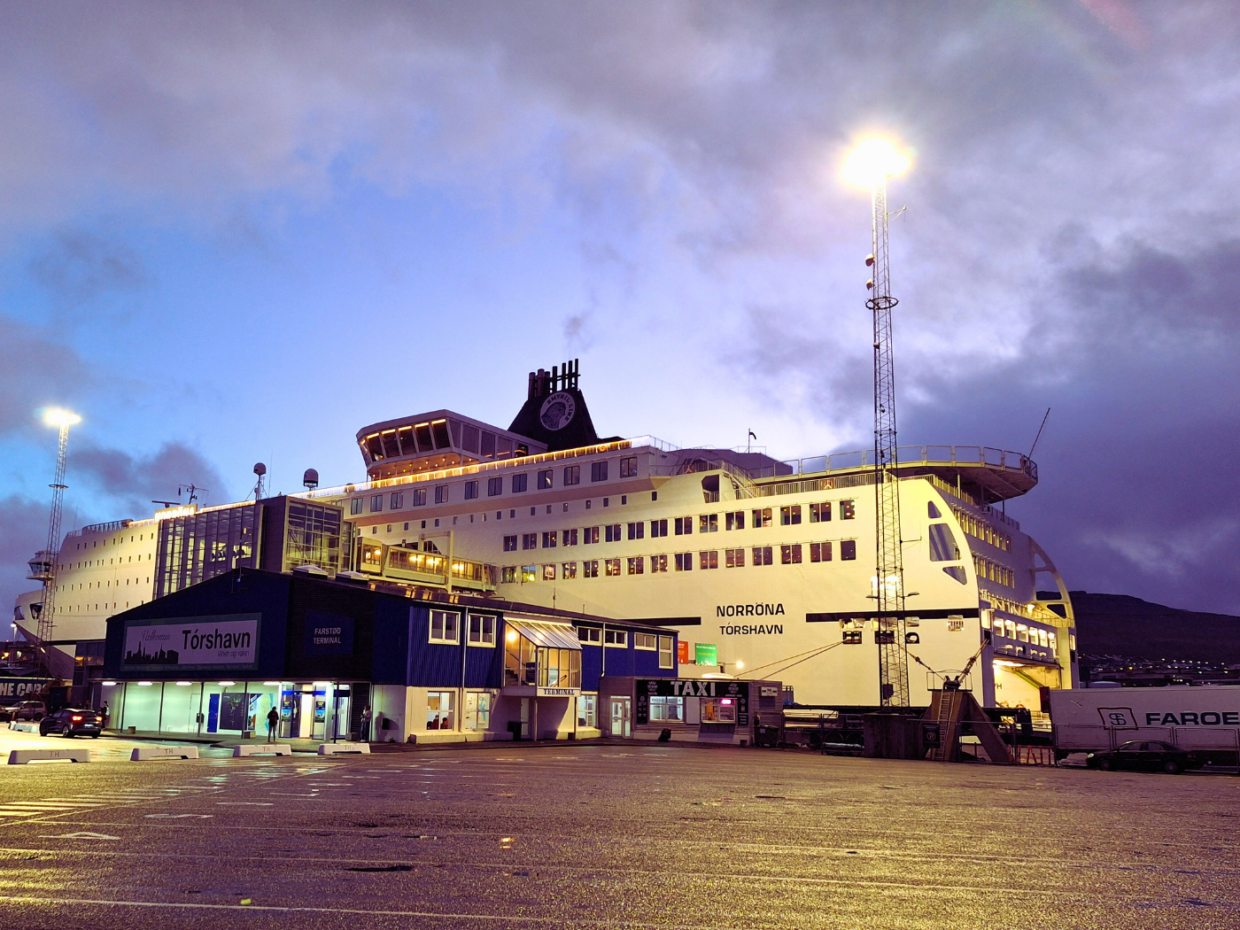 Accommodation in Iceland accommodation in the Faroe Islands accommodation in Denmark Smyrill line Norröna ship MV cruise ferry North Atlantic Ocean