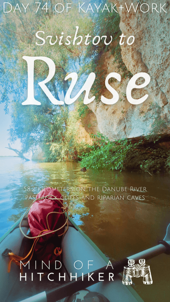 pin Kayak Trip Day 74 Svishtov to Ruse cliffs caves Danube River