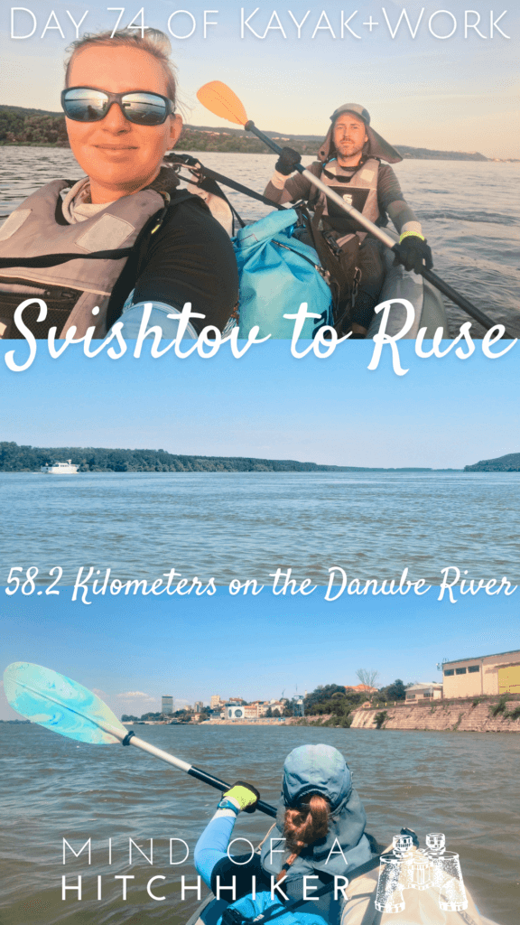 collage pin Kayak Trip Day 74 Svishtov to Ruse yacht city Bulgaria