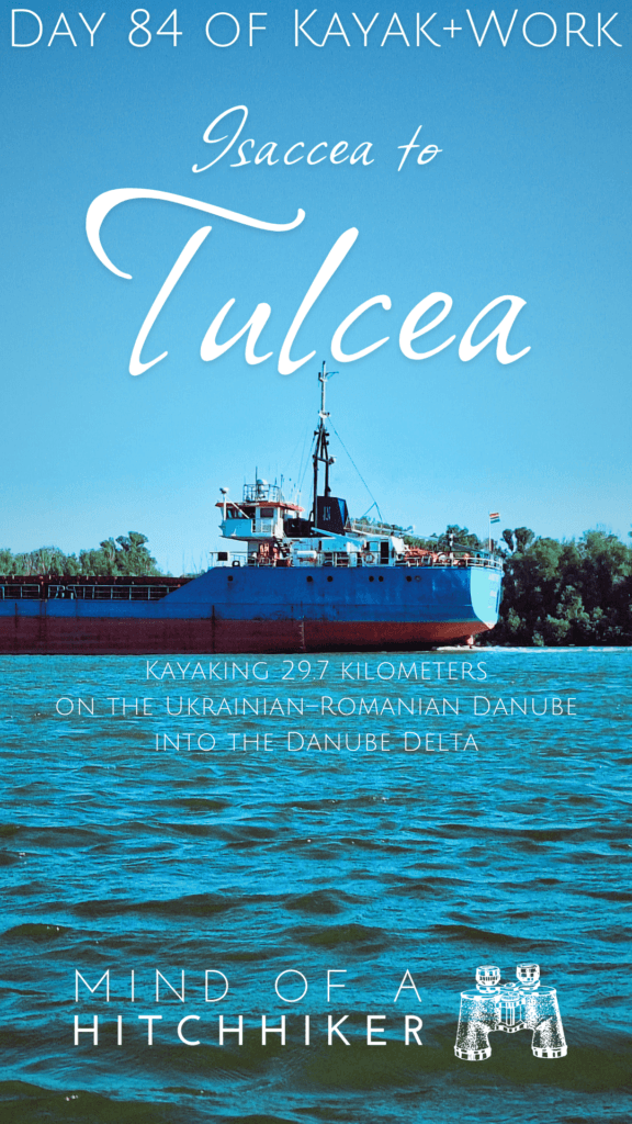 kayaking from Isaccea to Tulcea on the Maritime sector of the Danube River Romania Ukraine border