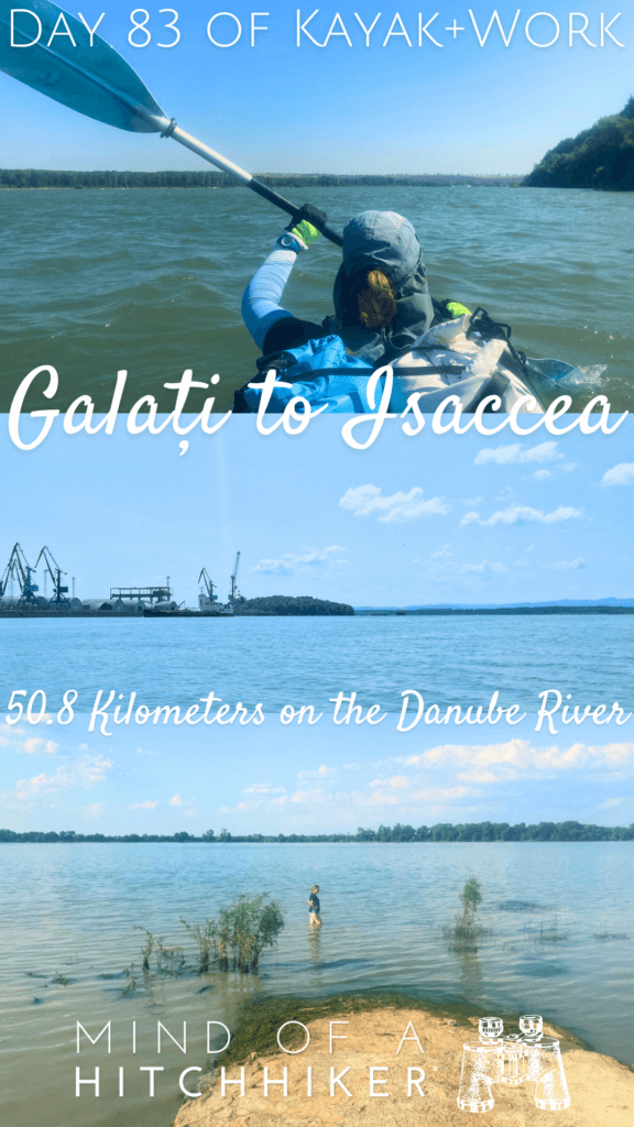 pins collage kayak trip day 83 Galati to Isaccea Romania Moldova Ukraine boder area maritime sector to the Black sea Danube River port