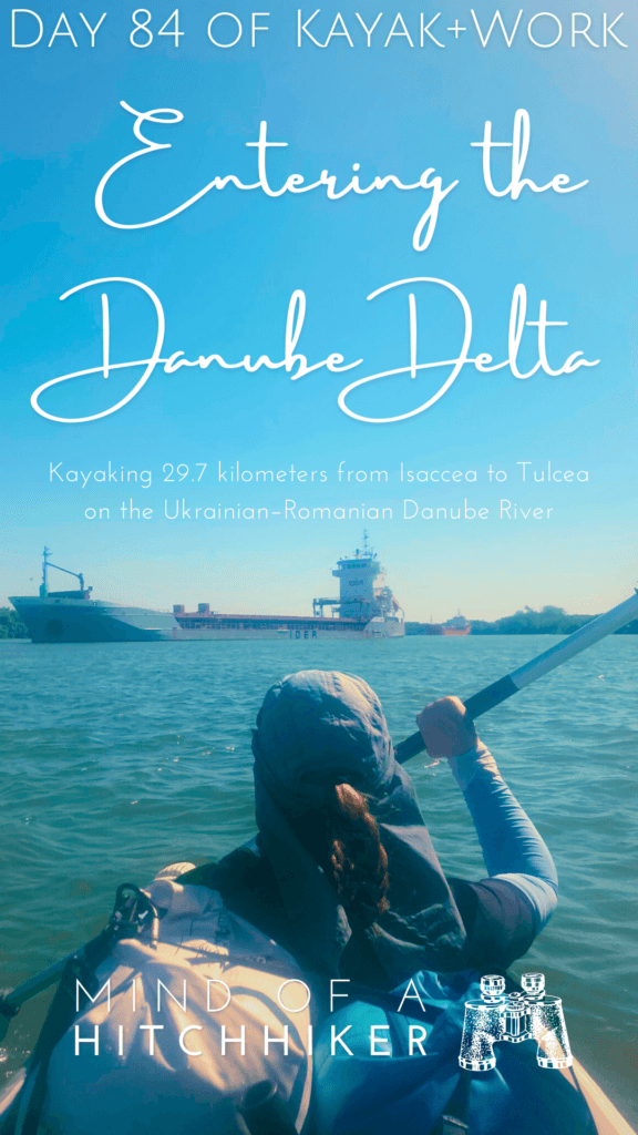 kayaking the Maritime Sector of the Danube River Delta oil tanker bulk carrier shipping Black Sea