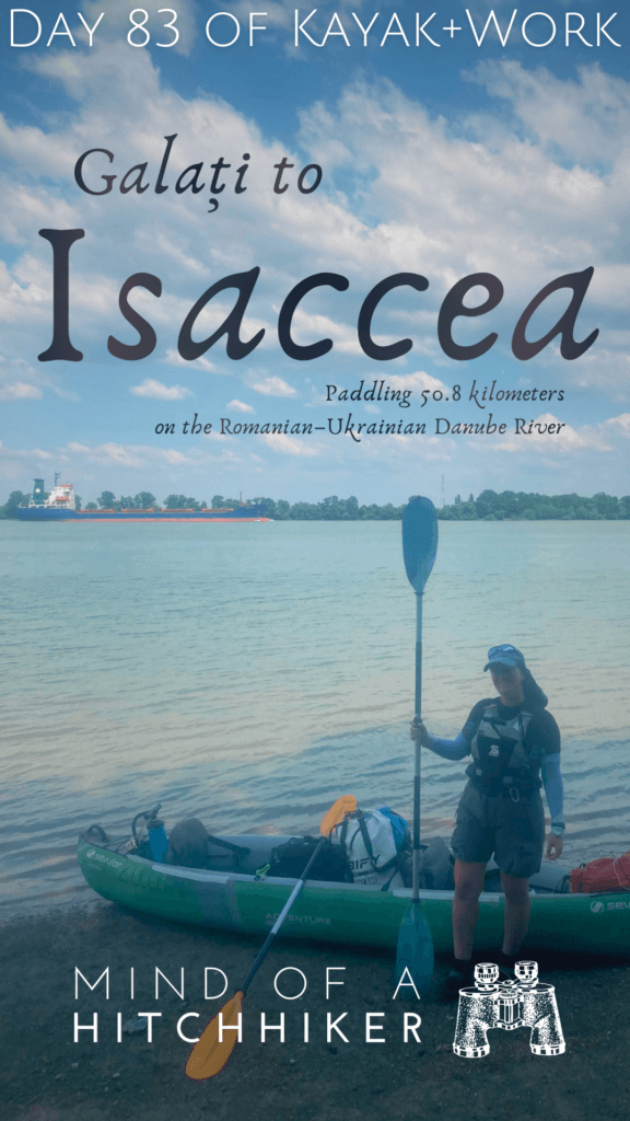 pins kayak trip day 83 Danube River border area Ukraine Romania paddling Black Sea