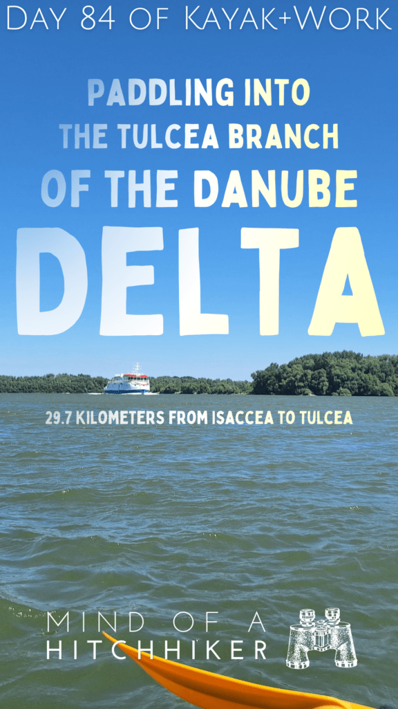 research ship Tulcea branch Galati Rexdan Danube river kayaking day 84 to the Black Sea