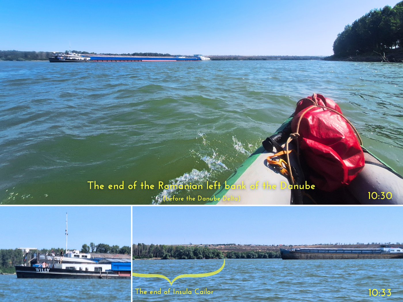 k-11 Insula Cailor Romania confluence of the Prut River in the Danube Moldova Ukraine border Reni Willy inland shipping boat