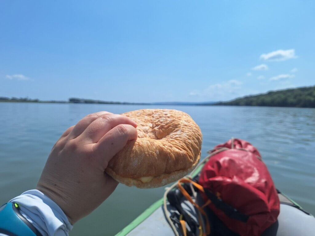13 15 lunch kayak trip day 83 Galati lunch Ukraine Romania border area Macin Mountains