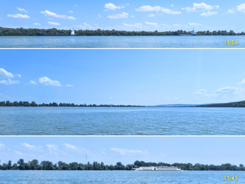 kayaking Ukraine Romania border area Danube River shipping cruise ships cargo merchant marine Black Sea area