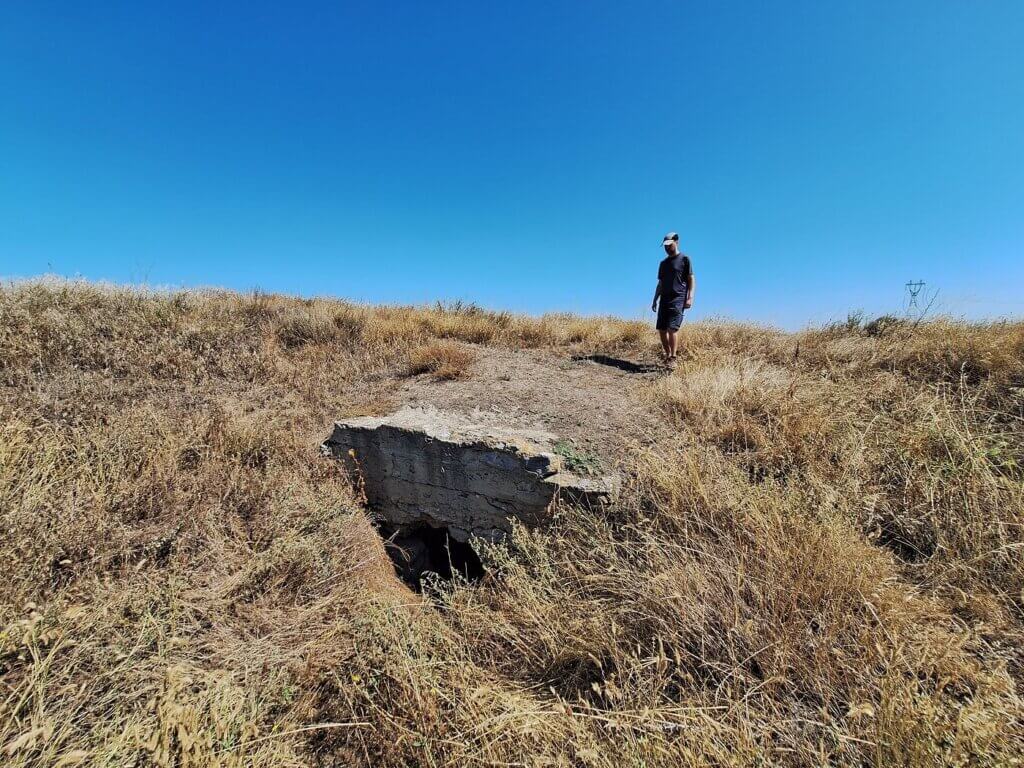 Jonas cetatea Noviodunum Roman ruins on the Danube River in Isaccea Romania border area Ukraine Roman Danube fleet Classis Flavia Moesica