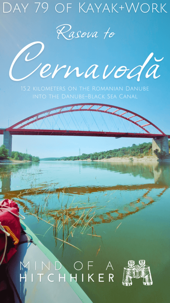 kayaking into the Danube Black Sea Canal Anghel Saligny bridge Balta Ialomitei Dobruja Constanta county Romania