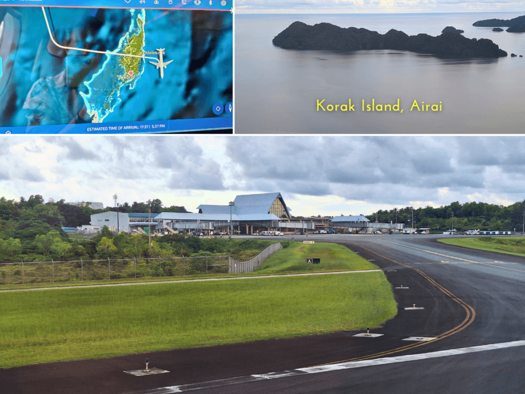 arrival Koror Airport Palau terminal islets rock islands Micronesia