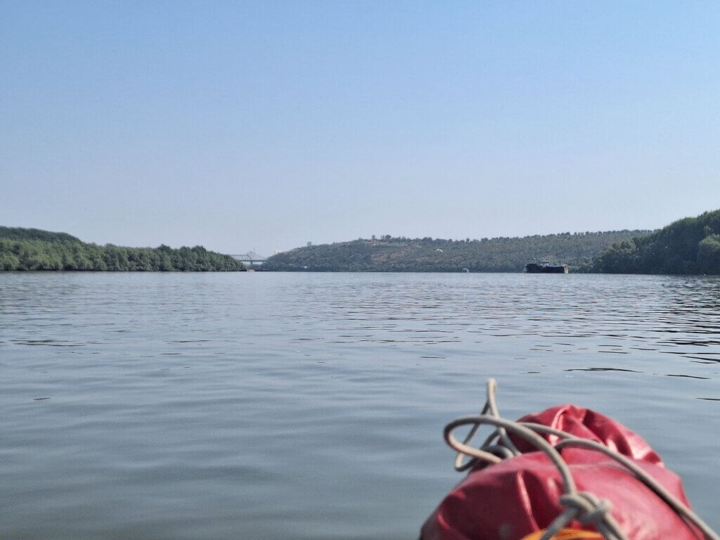first sighting of Anghel Saligny Bridge King Carol I Bridge Romania Cernavoda Danube–Black Sea Canal shipping lane marine traffic