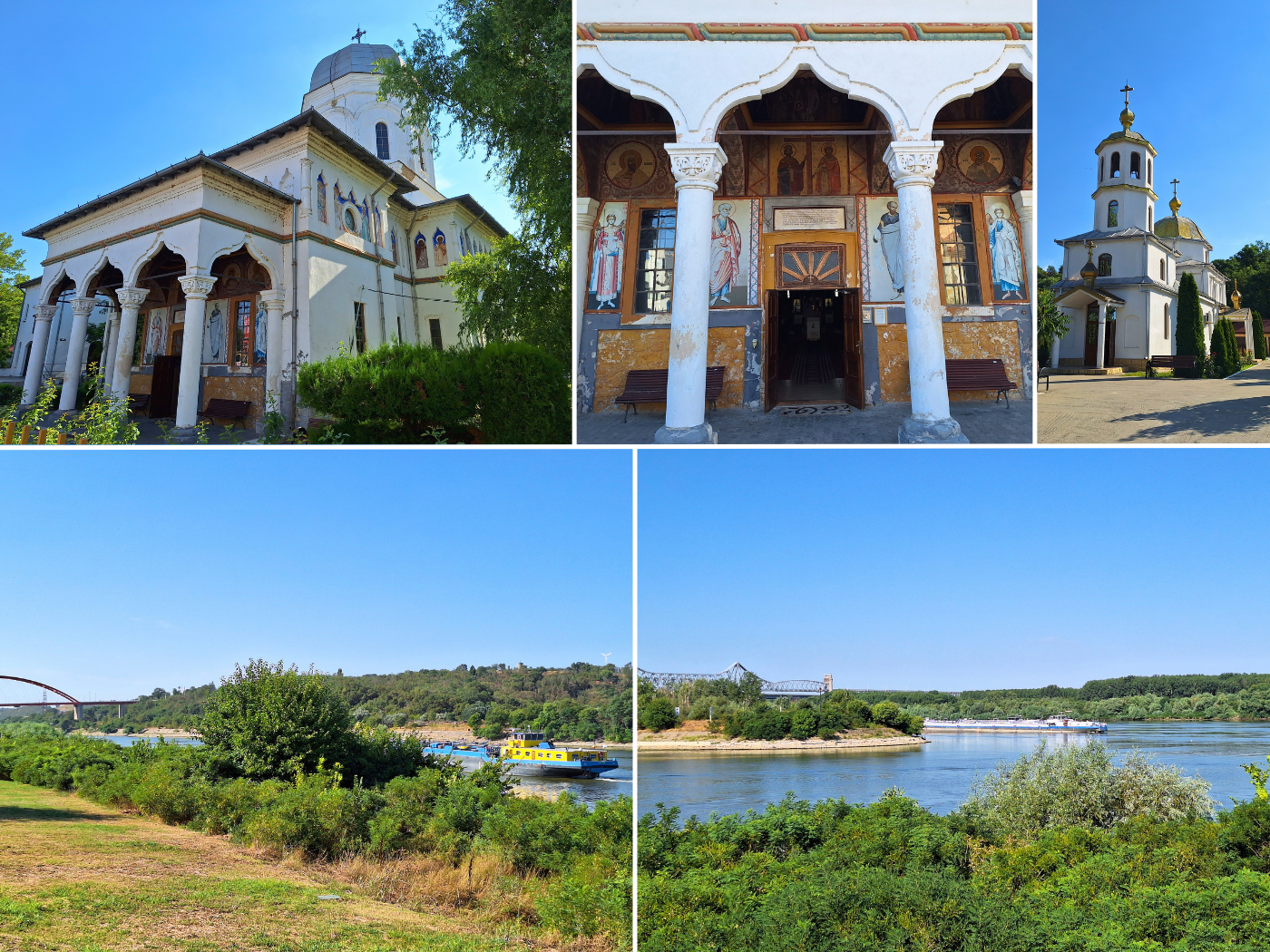 14 July 2024 exploring Cernavoda Romania Dobruja Constanta churches Danube Black Sea canal